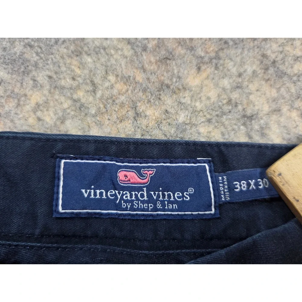 Vineyard Vines Breaker Pant Mens 38x30 Navy Blue Chino Trousers Stretch Cotton